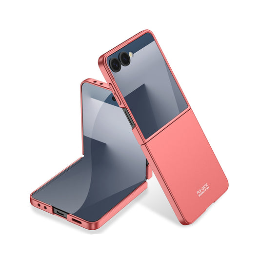 Galaxy Z Flip 7 Kılıf Zore Sert Kıpta Kapak Rose Gold