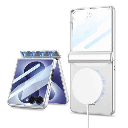 Galaxy Z Flip 8 Kılıf M-safe Şarj Özellikli Zore Kıpta KPT-04 Sert PC Kapak