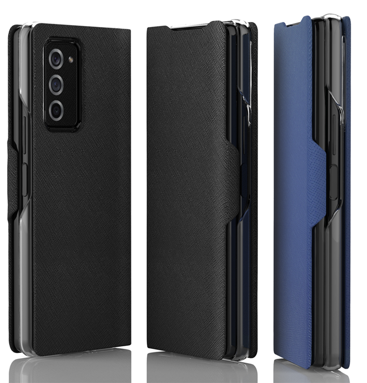 Galaxy Z Fold 2 Case Araree Bonnet Case Blue