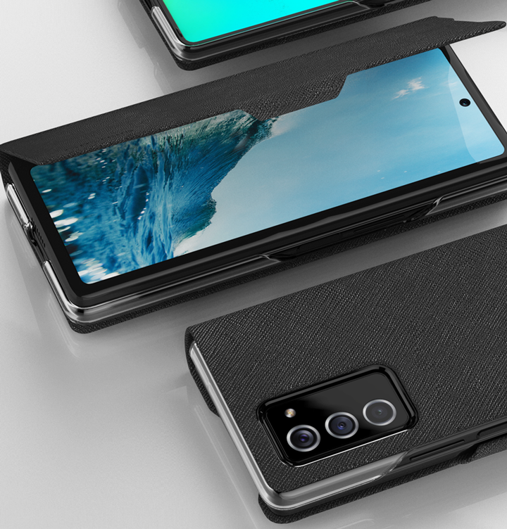 Galaxy Z Fold 2 Case Araree Bonnet Case Black