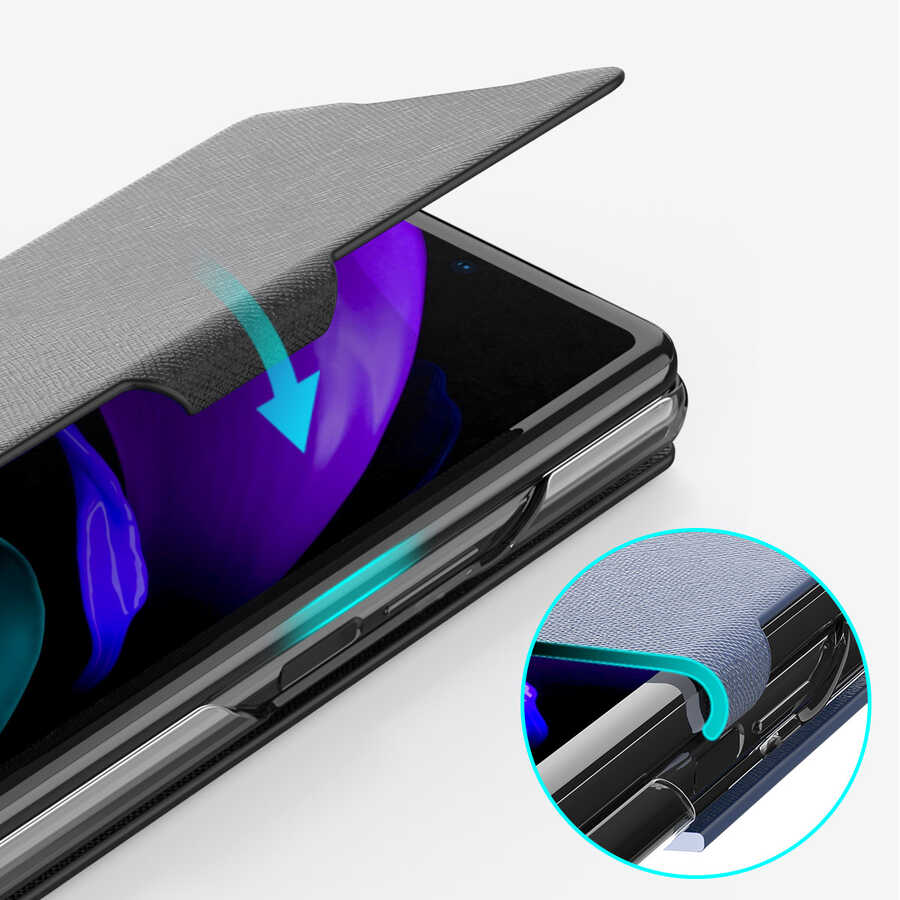 Galaxy Z Fold 2 Case Araree Bonnet Case Black