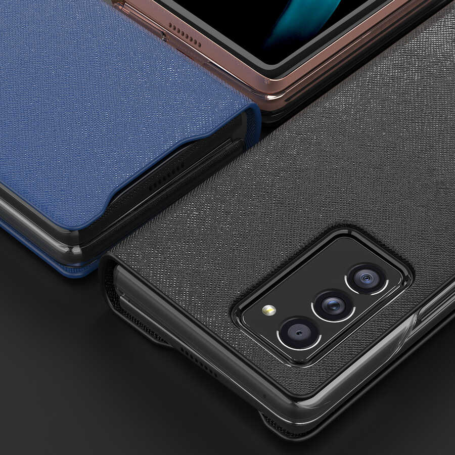 Galaxy Z Fold 2 Case Araree Bonnet Case Blue