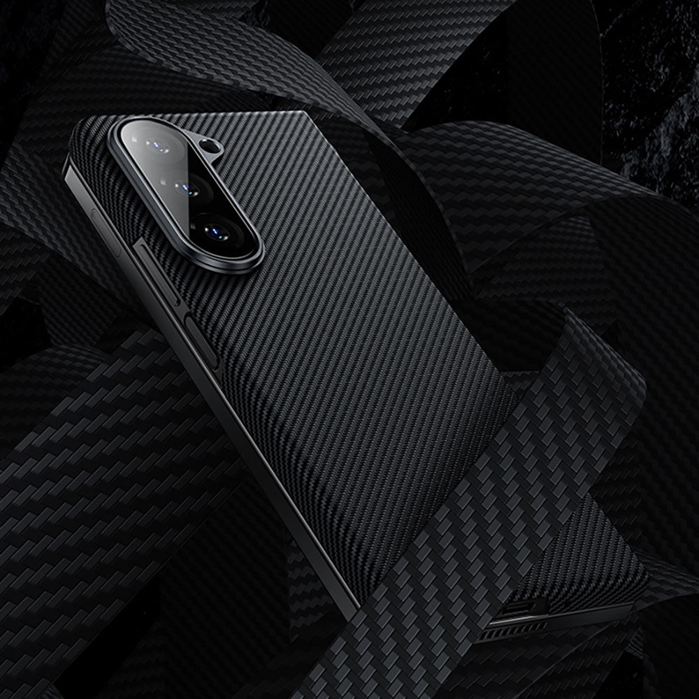 Galaxy Z Fold 5 Benks Combo Triple Accessory Set (600D Kevlar Cover + Corning Screen Protector + Camera Lens Protector) Black 