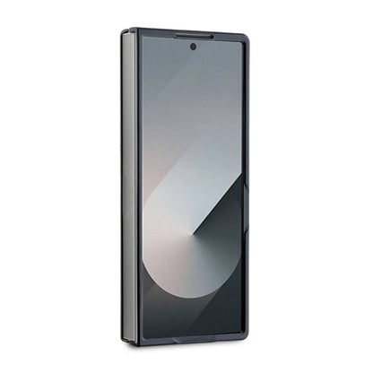Galaxy Z Fold 6 Kılıf Guess Orjinal Lisanslı M-safe Şarj Özellikli Saffiano Metal Logo Kapak Siyah