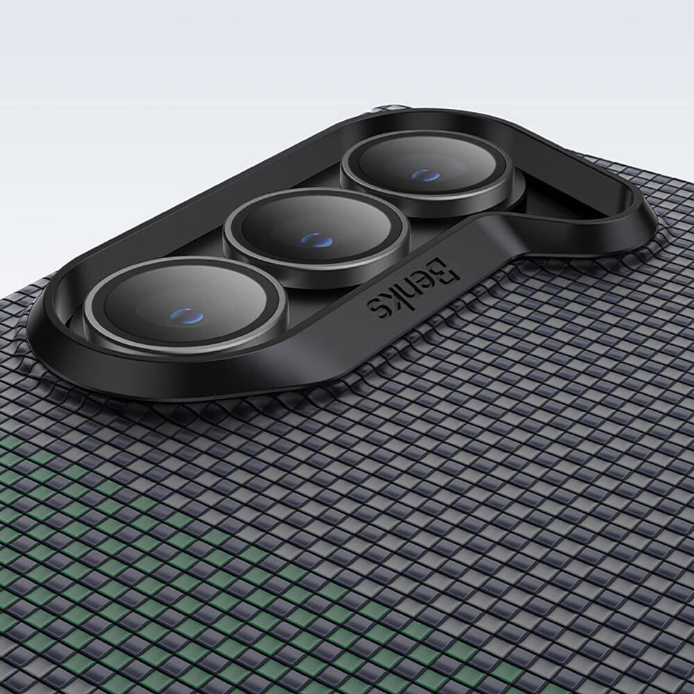 Galaxy Z Fold 6 Case Carbon Fiber Design Benks Aurora ArmorAir Kevlar Cover Black