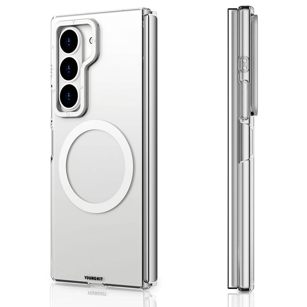 Galaxy Z Fold 6 Case Transparent with M-safe Charging Function Youngkit Crystal Shield Series Cover Transparent 