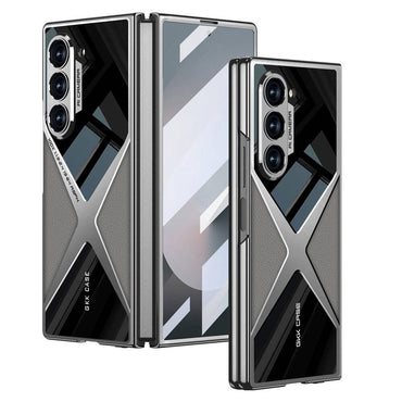 Galaxy Z Fold 6 Case Ultra Thin Camera Protection PC + Leather Back Surface Zore X-Pro Cover Black