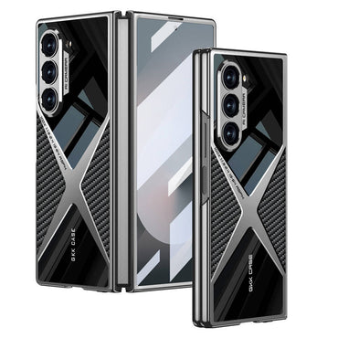 Galaxy Z Fold 6 Case Ultra Thin Camera Protection PC + Carbon Back Surface Zore X-Pro Cover Black 