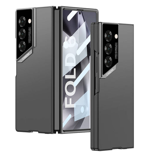 Galaxy Z Fold 6 Case Ultra Thin Camera Protection Hard Rubber Zore 3rd Series Procase Cover Black 