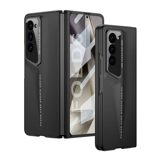 Galaxy Z Fold 6 Case Ultra Thin Camera Protection Hard Rubber Zore Procase Cover Black 