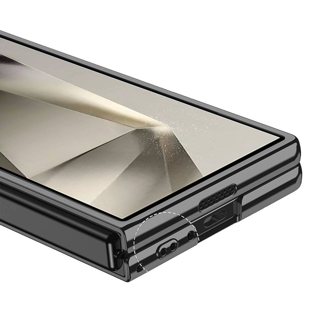 Galaxy Z Fold 6 Case Zore Full Glass Case Transparent Cover