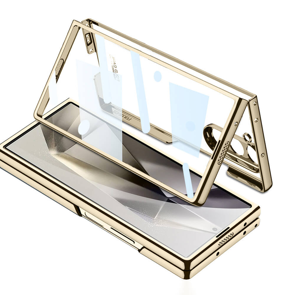 Galaxy Z Fold 6 Case Zore Full Glass Case Transparent Cover