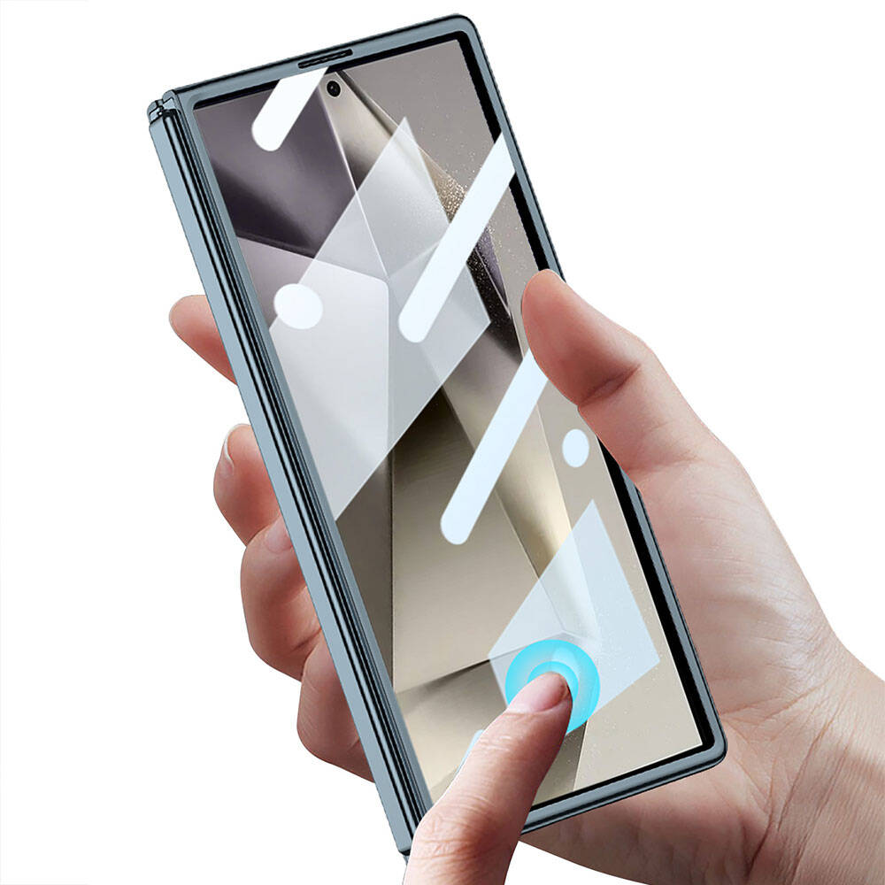 Galaxy Z Fold 6 Case Zore Full Glass Case Transparent Cover