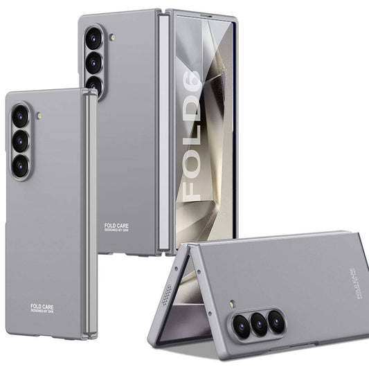 Galaxy Z Fold 6 Case Zore Hard Case Cover Gray