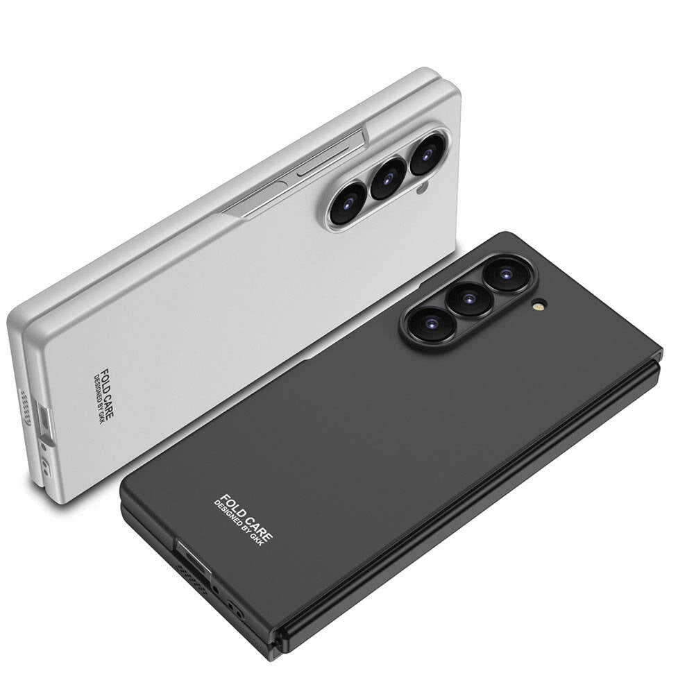 Galaxy Z Fold 6 Case Zore Hard Case Cover Gray