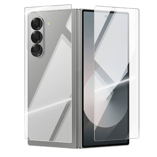 Galaxy Z Fold 6 Zore Etnaa 2in1 Glass Screen Protector Transparent