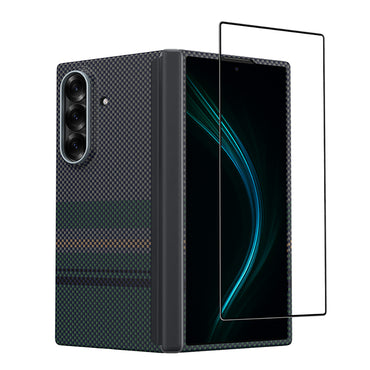 Galaxy Z Fold 7 Benks ArmorAir Aurora Grand Combo Üçlü Aksesuar Seti (Ön Arka Kevlar Kapak + Ekran Koruyucu) Yeşil