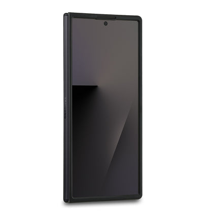 Galaxy Z Fold 7 Kılıf Lacoste Orjinal Lisanslı M-safe Şarj Özellikli Pike Desenli Arka Yüzey İkonik Timsah Metal Logolu Kapak Siyah