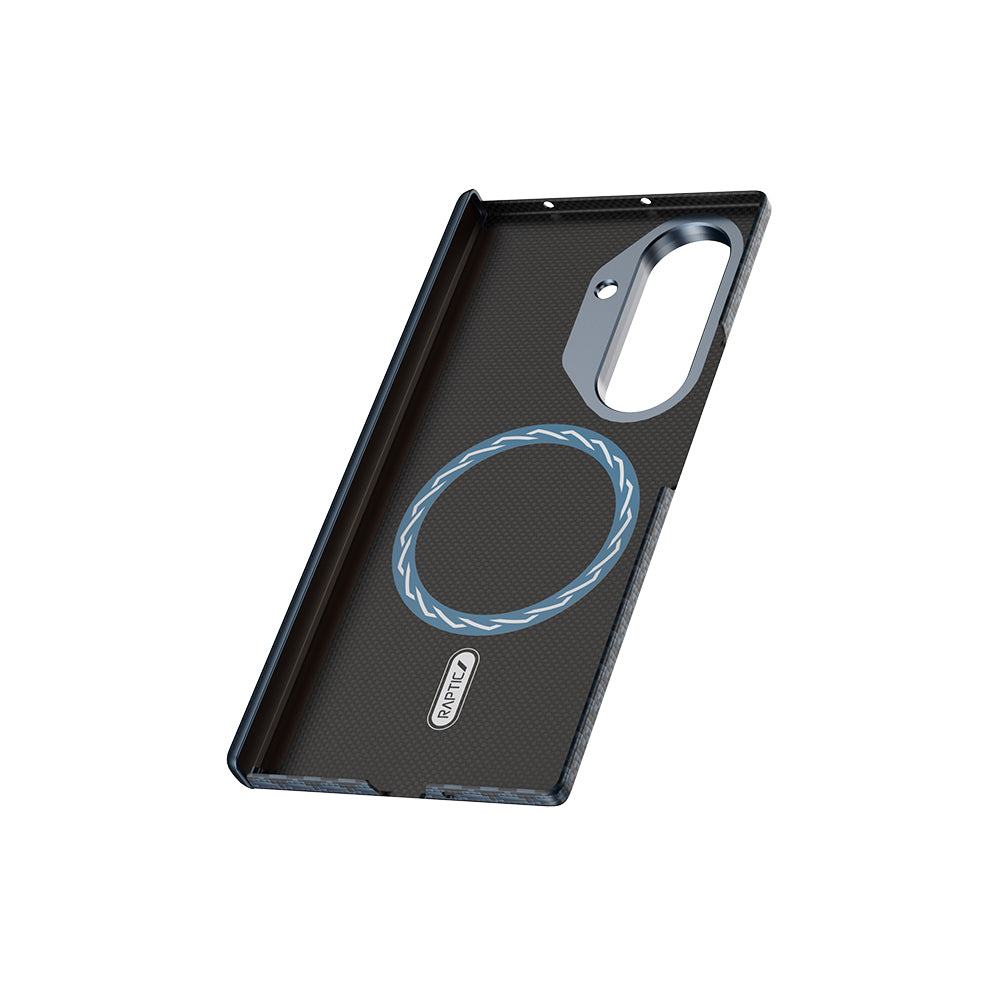 Galaxy Z Fold 7 Kılıf M-safe Şarj Özellikli Raptic Aramid Skin-Pro Profound Serisi Kapak