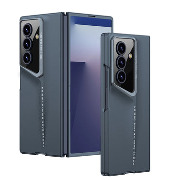 Galaxy Z Fold 7 Case Ultra Thin Camera Protection Hard Rubber Zore Procase Cover Titanium-Gray 