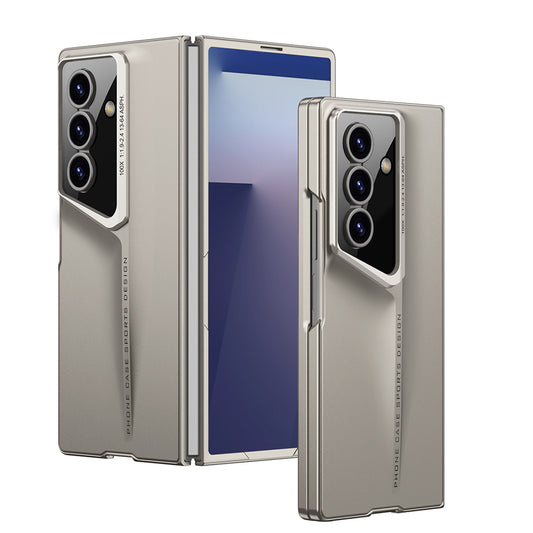 Galaxy Z Fold 7 Case Ultra Thin Camera Protection Hard Rubber Zore Procase Cover Titanium-Gray 