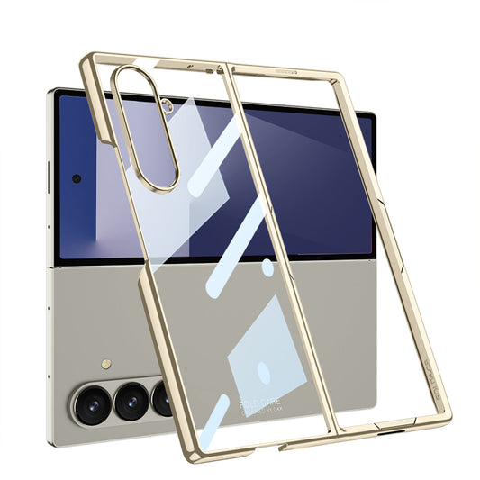 Galaxy Z Fold 7 Case Zore Full Glass Case Cover Titanium