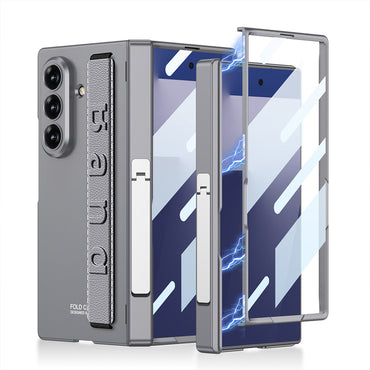 Galaxy Z Fold 7 Case Zore Kıpta KPT-01 Stand Cover Black 