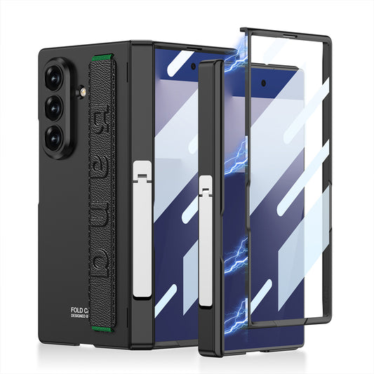 Galaxy Z Fold 7 Case Zore Kıpta KPT-01 Stand Cover Black 