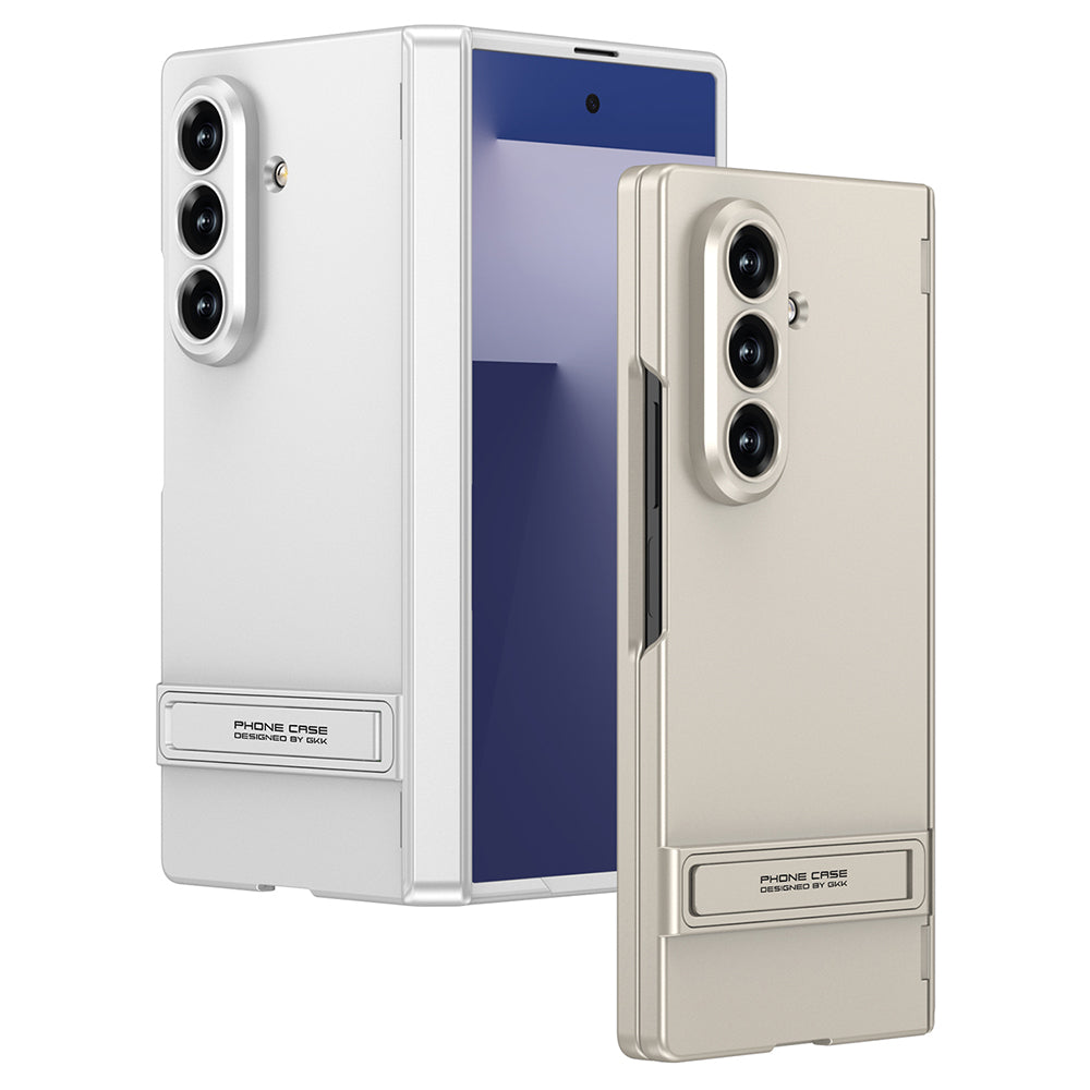 Galaxy Z Fold 7 Case Zore Kıpta Stand Cover Gold