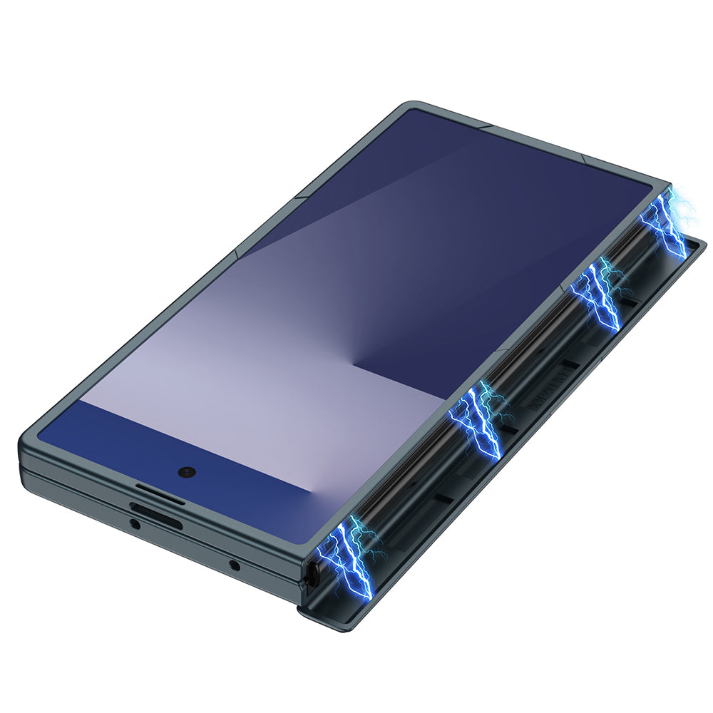 Galaxy Z Fold 7 Case Zore Kıpta Stand Cover Green