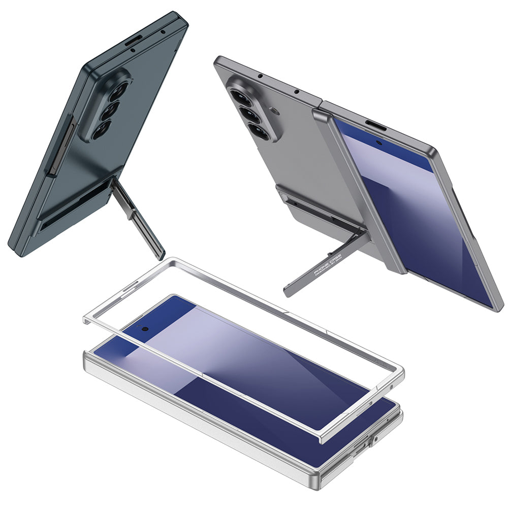 Galaxy Z Fold 7 Case Zore Kıpta Stand Cover Green