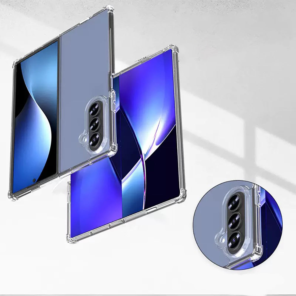 Galaxy Z Fold 7 Case Zore Nitro Anti Shock Silicone Transparent 