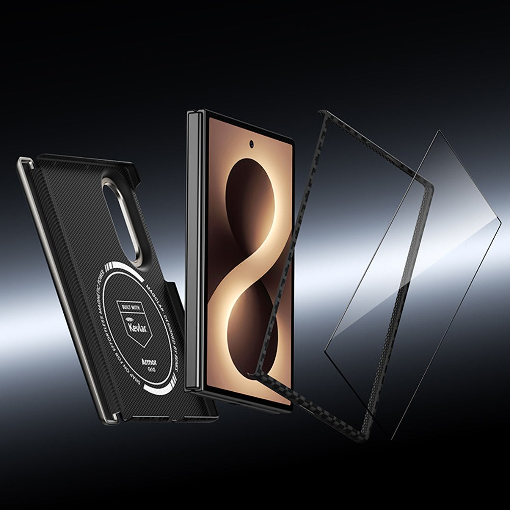 Galaxy Z Fold 8 Benks ArmorAir ArmorGrid Grand Combo Üçlü Aksesuar Seti (Ön Arka Kevlar Karbon Kapak + Ekran Koruyucu)
