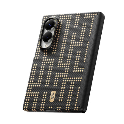 Galaxy Z Fold 8 Kılıf M-safe Şarj Özellikli Raptic Aramid SkinPro Serisi Karbon Kapak