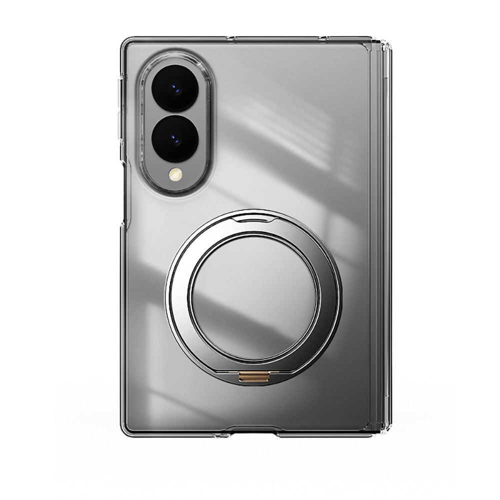 Galaxy Z Fold 8 Kılıf M-safe Şarj Özellikli Transparan Sert PC Wlons Pita Standlı Kapak