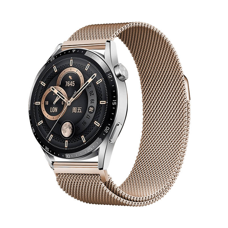 Gear S2 Zore Band-12 20mm Metal Hasır Kordon