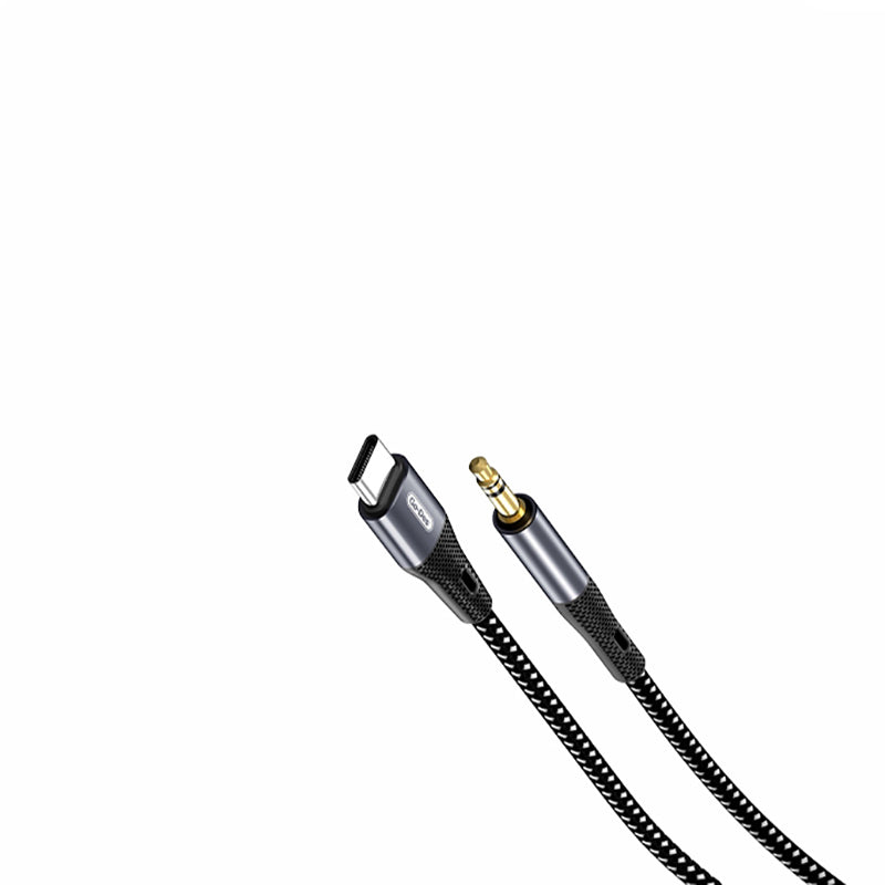 Go Des GAC-168 Type-C to 3.5mm AUX Audio Kablo 1M Siyah