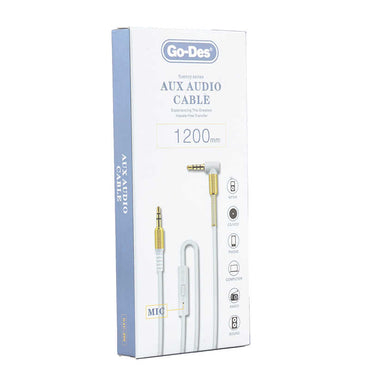 Go Des GAC-206 Aux Audio Cable Red
