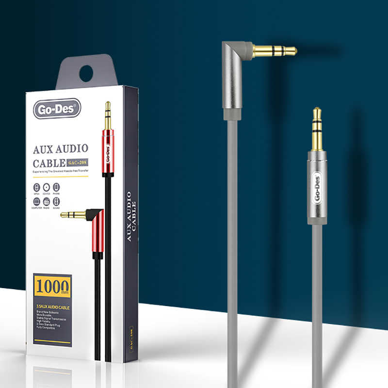 Go Des GAC-208 Audio Aux Cable Red