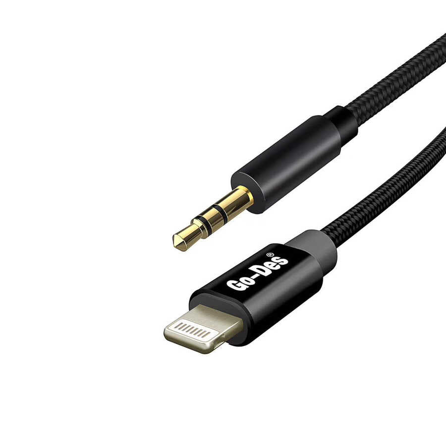 Go Des GAC-301 Lightning Aux Cable Rose Gold