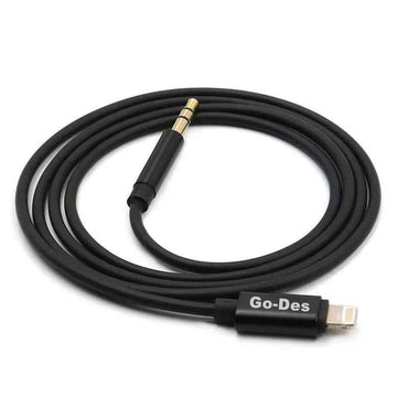Go Des GAC-301 Lightning Aux Cable Black