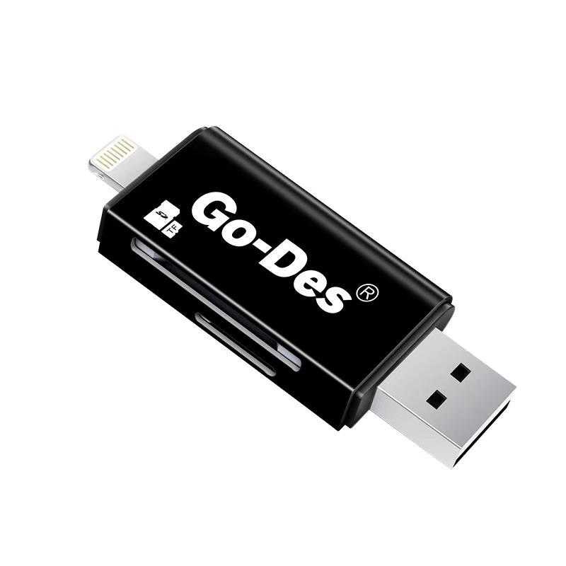 Go Des GD-DK102 Lightning Card Reader White