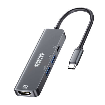 Go Des GD-6828 Type-c to HDTV 4 in 1 Converter Adapter Gray 