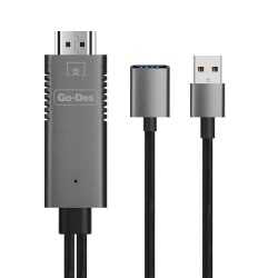 Go Des GD-8271 3 in 1 FHD Cable Black