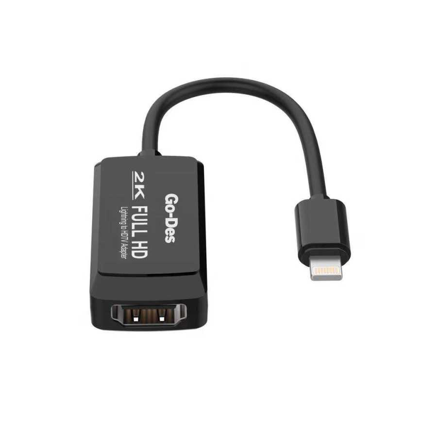 Go Des GD-8275 Lightning AV Cable Black