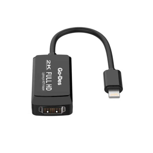 Go Des GD-8275 Lightning AV Cable Black