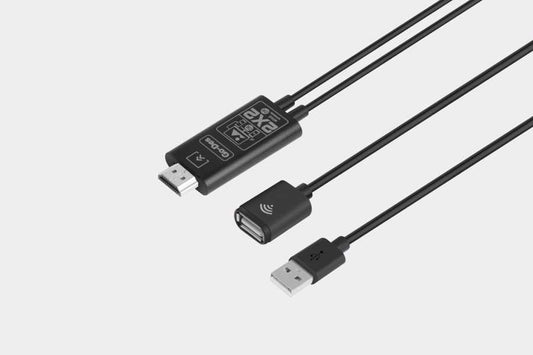 Go Des GD-8276 Wireless Display Dongle Phone Full HDTV Cable Black