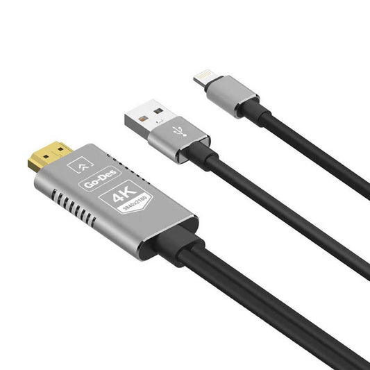 Go Des GD-8278 Lightning HDTV Cable Black
