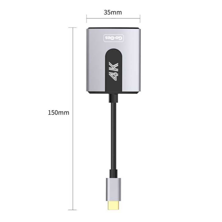 Go Des GD-8279 USB-C AV Cable Black