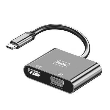 Go Des GD-8280 Type-C To HDTV+VGA Converter Black 